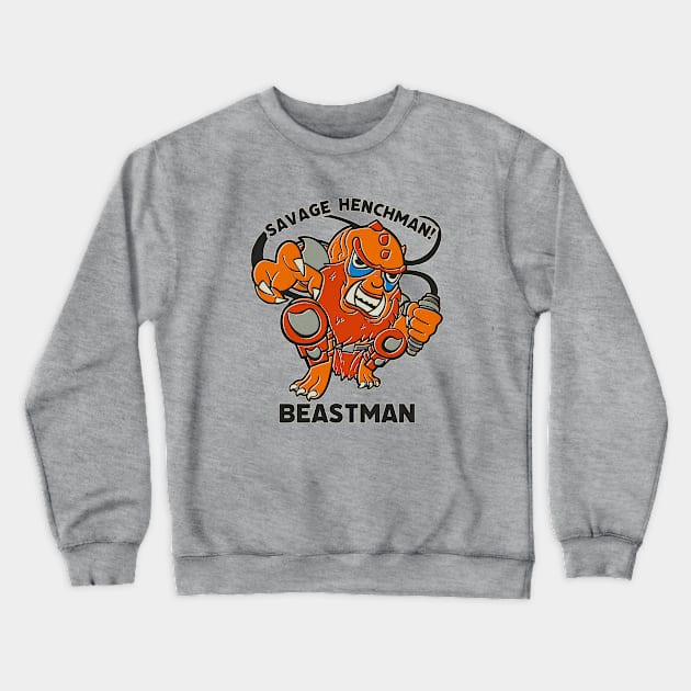 Adorable Beastman He Man Toy 1980 Crewneck Sweatshirt by Chris Nixt